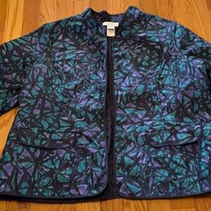 Beautiful Blue and Purple Patterned Jacket